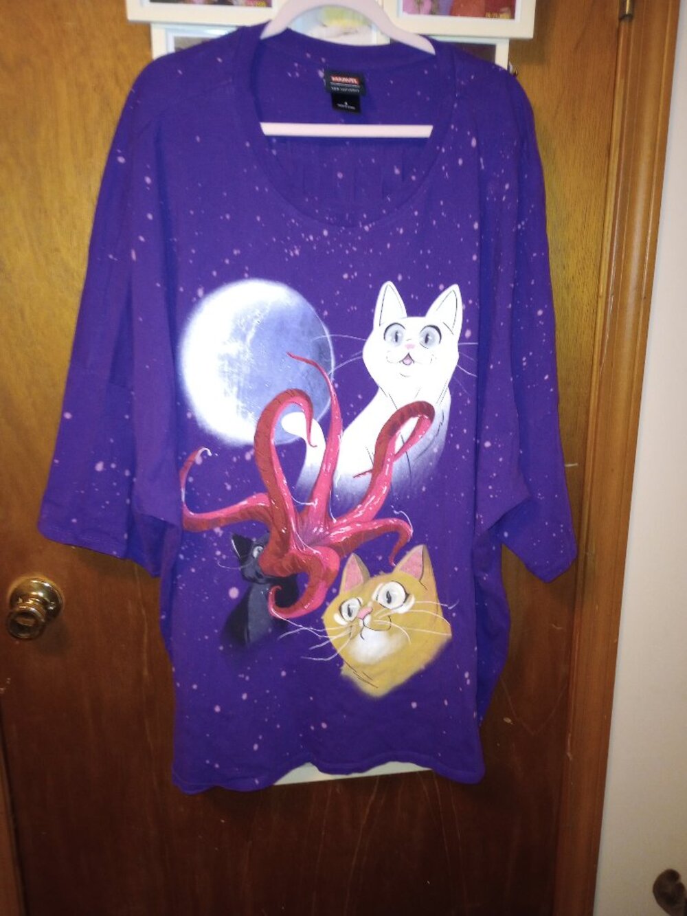 2019 movie Captain Marvel - Purple Flerkittens T-shirt